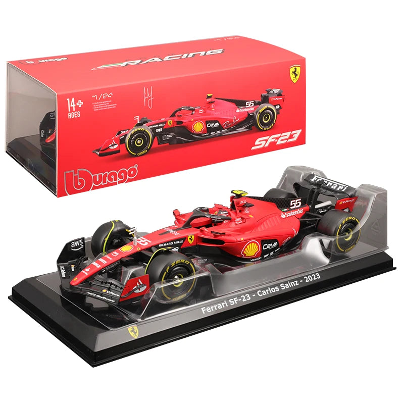 Ferrari Scuderia SF23 2023 F1 Racing Bburago 1:24