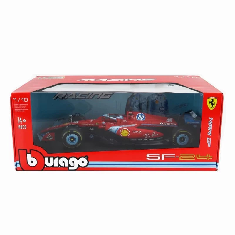 Ferrari Scuderia SF24 Miami 2024 F1 Racing Bburago 1:18